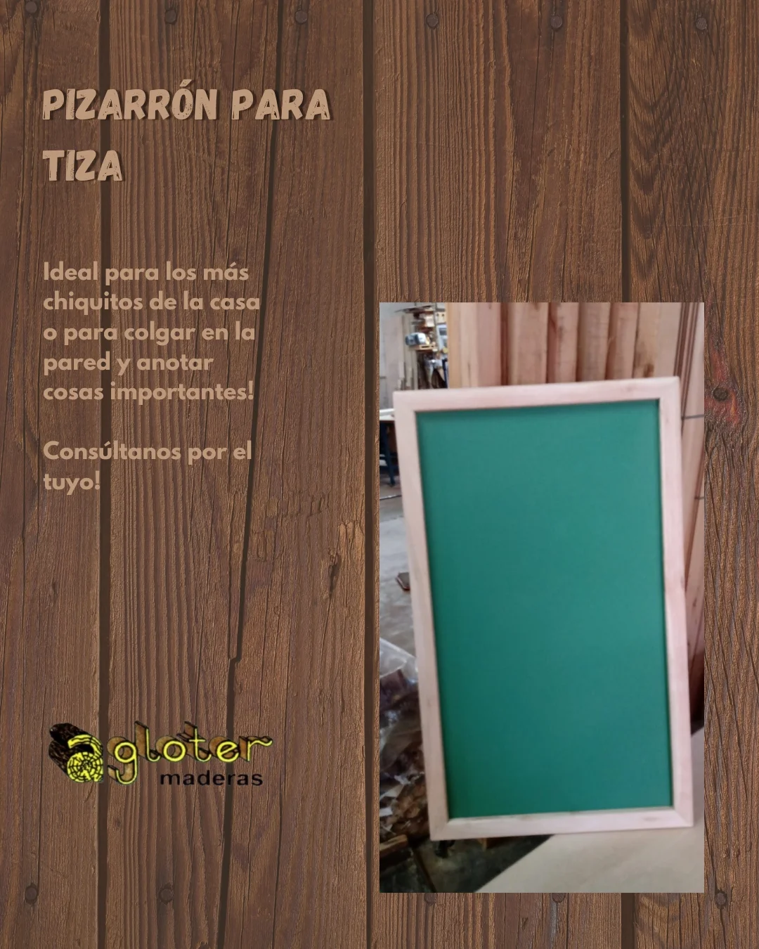 Pizarrón para Tiza